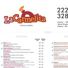 Pizzaria La Carmelita - Pizza a lenha - Centro - Rio de Janeiro - RJ