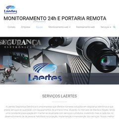 laertes.com.br alarmes, cerca elétrica, monitoramento 24 horas