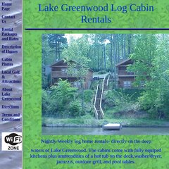 Www Lakegreenwoodcabins Com Lake Greenwood South Carolina Cabin