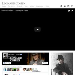 Old Ideas | The Official Leonard Cohen Site