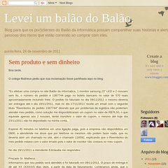 Levei um balão do Balão.
