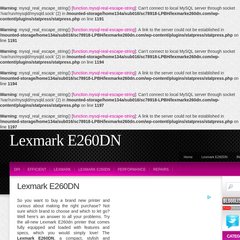 Lexmark E260DN