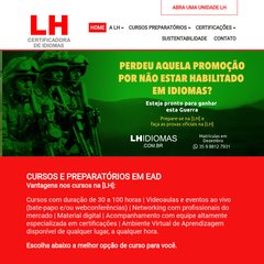lhidiomas.com.br Escola, Depoimentos, Cadastre-se