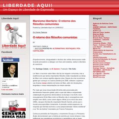 liberdadeaqui.wordpress.com LIBERDADE AQUI!, 3&nbsp;weeks&nbsp;ago, 1&nbsp;month&nbsp;ago