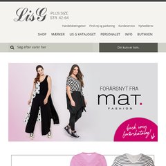 www.Lisg.dk - af tøj til store piger – Bestil stort