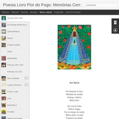Poesia Livro Flor do Fogo: Memórias Cerradas