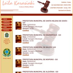 Leila Karasiaki - Leiloeira P&uacute;blica Oficial