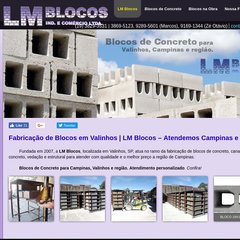 Fabricação de Blocos em Valinhos LM Blocos Atendemos Campinas e região