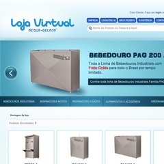 lojavirtualacquagelata.com.br loja virtual de bebedouro, venda de bebedouro, bebedouro industrial