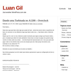 luangil.wordpress.com Luan Gil, Curriculo, Tutoriais