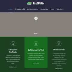 lucema.com.br água mineral, água filtrada, características da água