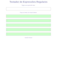 Expressões Regulares