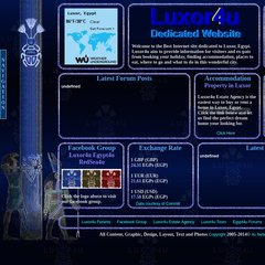 Luxor4u Website - Dedicated Luxor website and Luxor forums in Egypt.