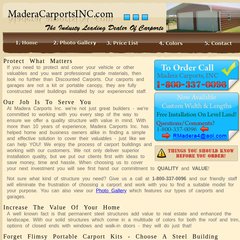 Www Maderacarportsinc Com California Steel Carports