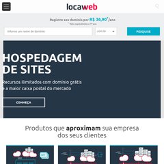 Hospedagem de Sites com Domínio Grátis - Conheça Nossos Produtos - Locaweb
