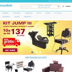 maxbel.com.br móveis salão beleza cabeleireiros cadeira lavatório cabelo manicure estética equipamentos