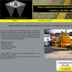 Max Equipamentos - Peças e Equipamentos de Pavimentação Asfáltica