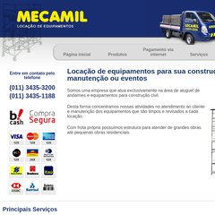 Mecamil - Locação de Equipamentos (11) 3435-3200