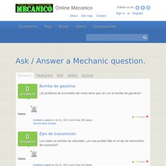 mecanico.com Questions, Tags, Blogs