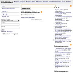 meudns.com Questões em aberto, Perguntar, Adicionar