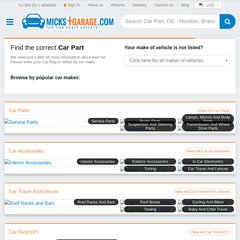 Www Micksgarage Co Uk Car Parts Car Accessories Online From
