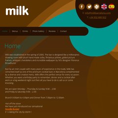 milkbarcelona.com +34 932 680 922, +34 932 680 922, Menus