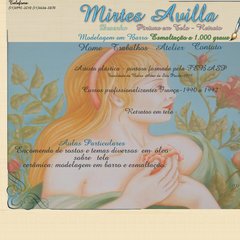 Retratos em Tela | Modelagem em Barro | Esmaltação - Mirtes Avilla