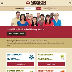 missionfed.com san diego credit union, online banking, checking
