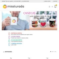 MissTurada | Caneca, Almofada, Porta Copos, Mouse-Pad, Máscara de Dormir e muito