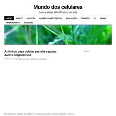 mundodoscelulares.wordpress.com Mundo dos celulares, Início, Alcatel