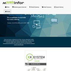 mwebinformatica.com Empresa, Sistemas, Fale Conosco