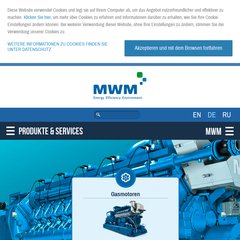 MWM Kraft-Wärme-Kopplung, KWK, Gasmotoren, BHKW, Blockheizkraftwerke