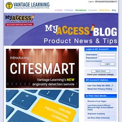 MY Access! School Edition Login - Vantage Learning
