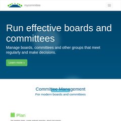 MyCommittee.com - Online Meeting Agenda and Minutes