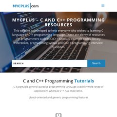 C and C++ Programming tutorials and Source code - MYCPLUS