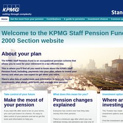 www.Mykpmgpension.com - KPMG Staff Pension Fund website