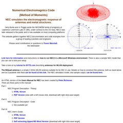 nec2.org Trevor Marshall, tutorial for BYTE.com, can be found here.