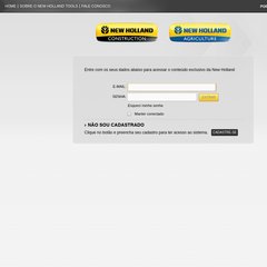  Entrar, Cadastre-se, New Holland, Colheita Perfeita