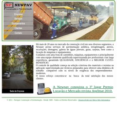 :::... NEWPAV CONSTRU&Ccedil;&Atilde;O E PAVIMENTA&Ccedil;&Atilde;O ...:::