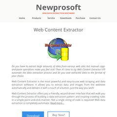 Web Extractor | Web Scraper | Web Scraping and Data Extraction Software | Newprosoft