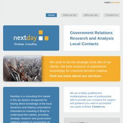 nextday.com.br Government Relations, Research and Analysis, Local Contacts