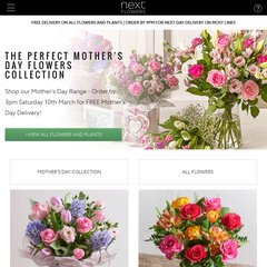 Next – Flowers and Gift Cards delivered next day