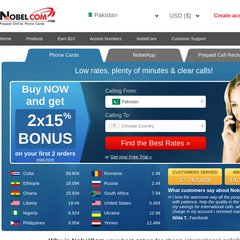 Phone Cards and International Calling Cards from NobelCom