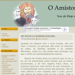 O Amistoso - BLOG - Sou de Hoje e de Antes!