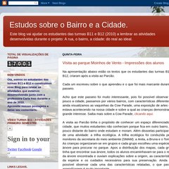 Estudos sobre o Bairro e a Cidade.