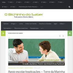  O Bichinho do Saber, Resumos da matéria, Artigos, Formação