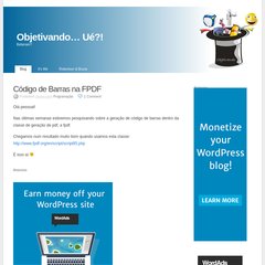 Objetivando… Ué?!