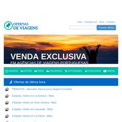 Ofertas de Viagens. As melhores ofertas de viagens.