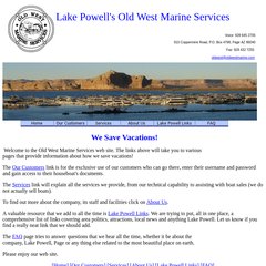 Lake Powell Old West Marine Services Houseboat Management at Lake Powell