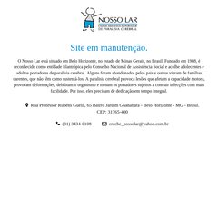 onossolar - Nosso Lar - Entidade filantrópica que acolhe portadores carentes de paralisia cerebral - BH-MG